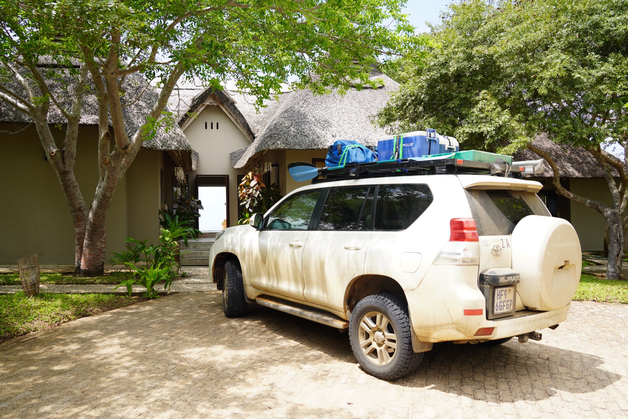 A Mozambican village of thatched huts